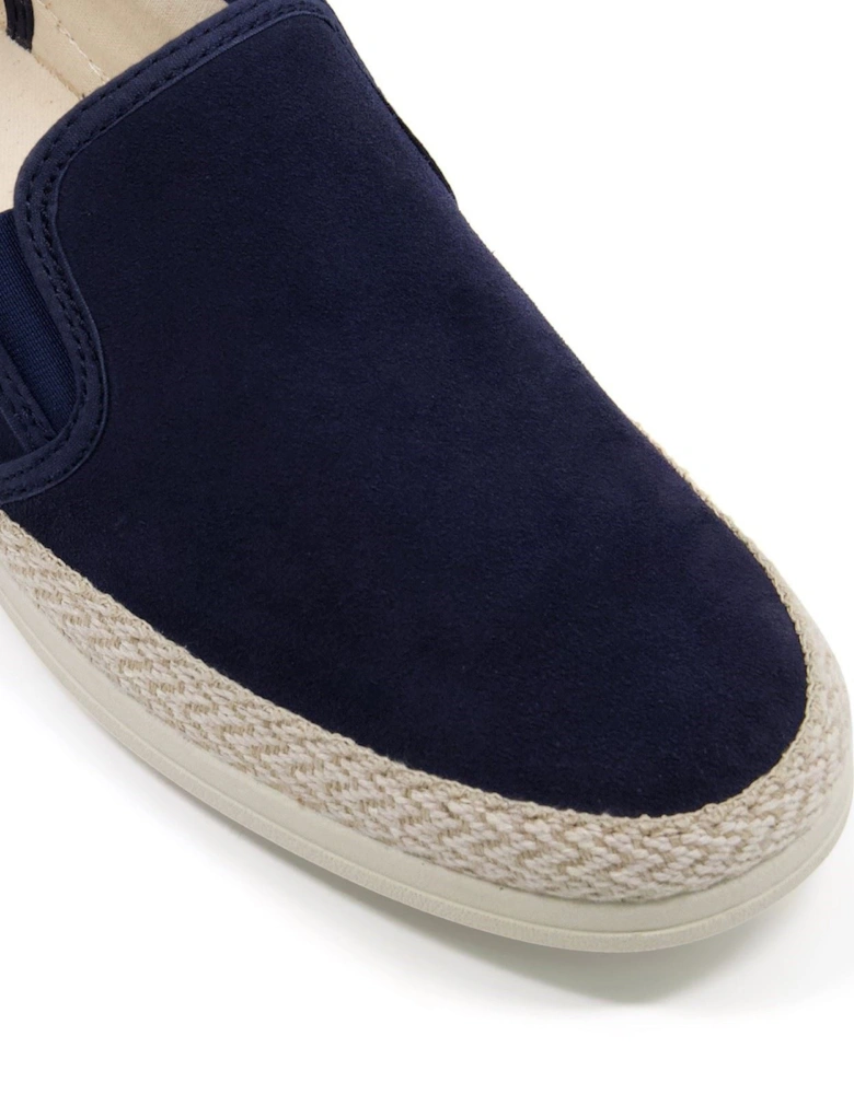 Dune Francisco Suede Men's Navy Trainers