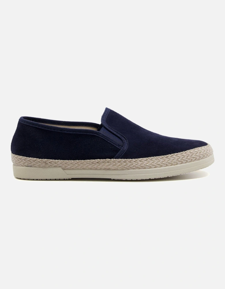 Dune Francisco Suede Men's Navy Trainers