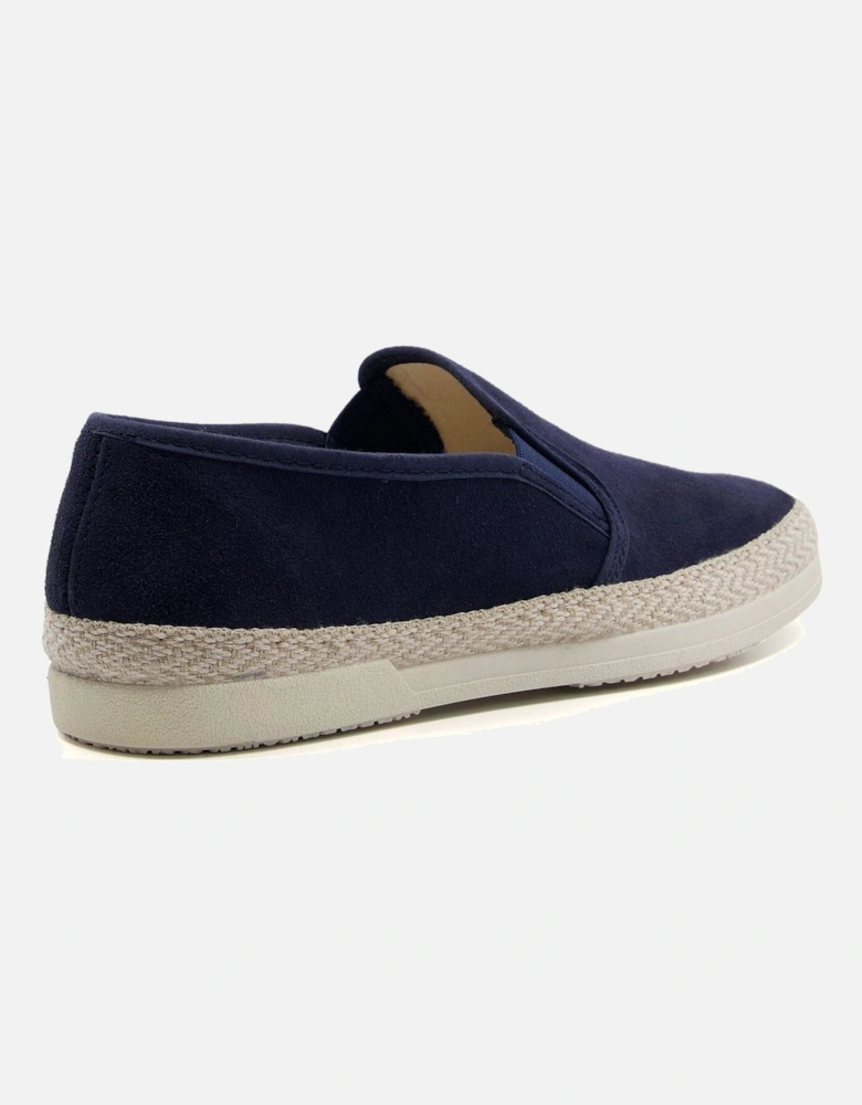 Dune Francisco Suede Men's Navy Trainers