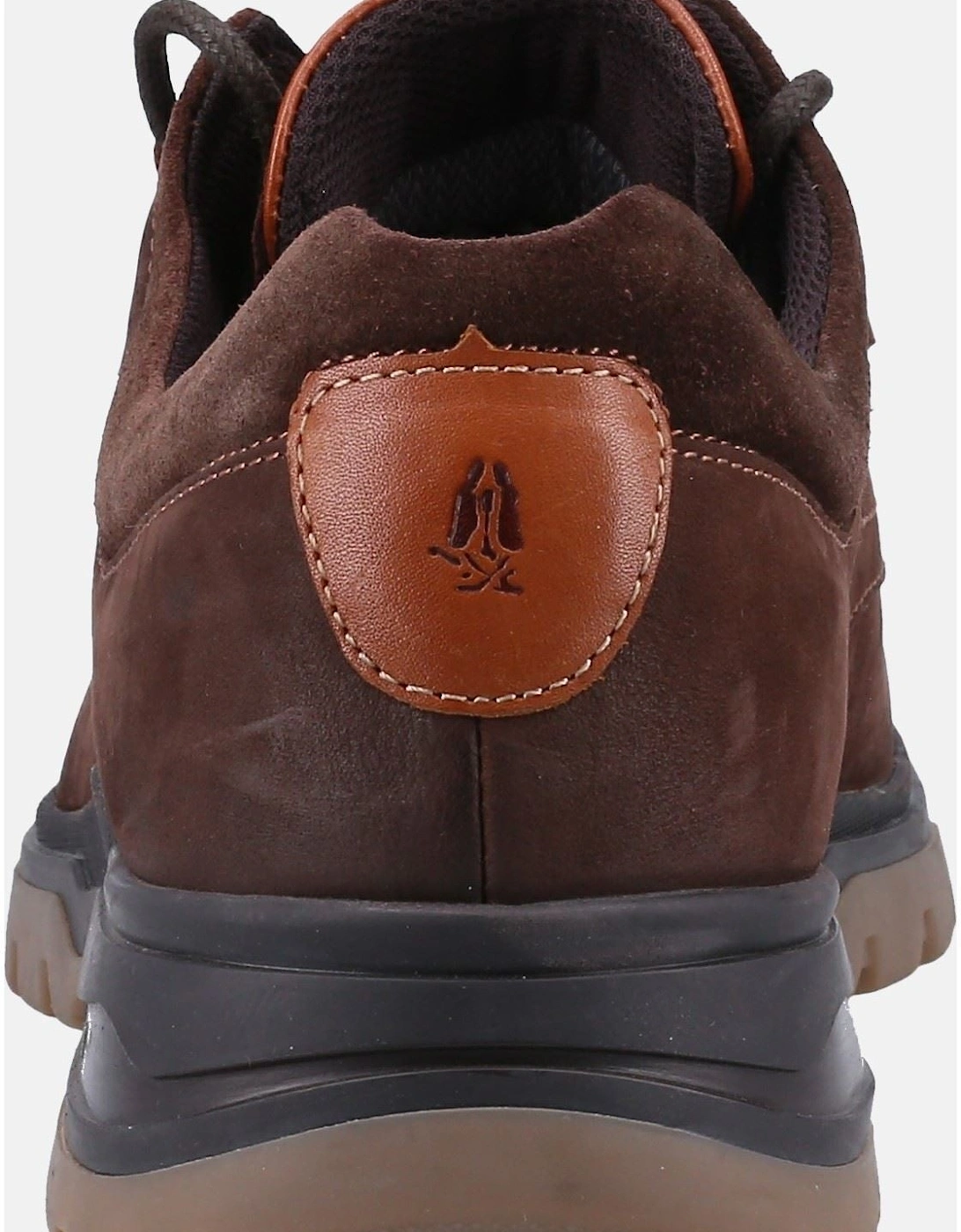 Pele Leather Men's Brown Nubuck Lace-Up Shoes