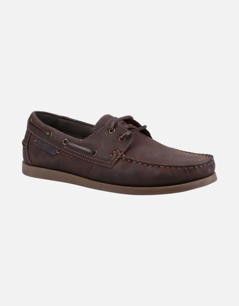 Bartrim Leather Men's Brown Boat Shoes