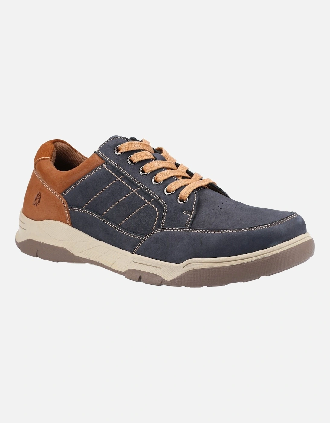 Finley Leather Men's Navy Lace-Up Shoes, 5 of 4