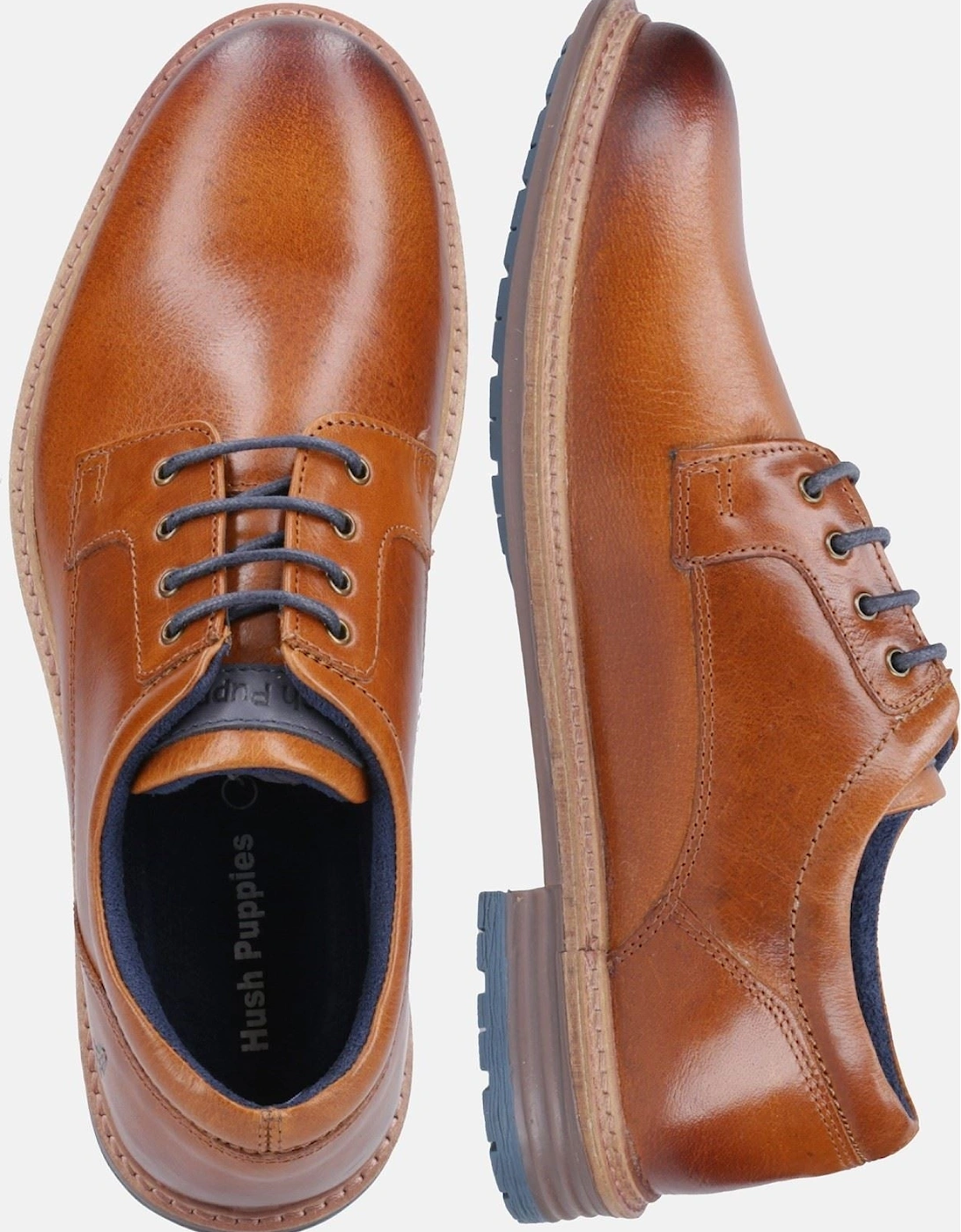 Julian Leather Men's Tan Lace-Up Shoes