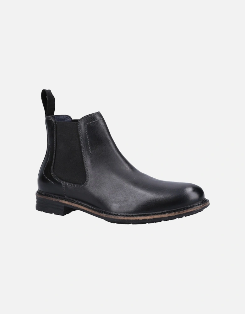 Justin Chelsea Leather Men's Black Boots