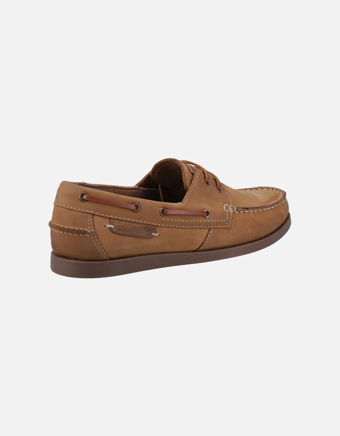 Bartrim Leather Men's Camel Boat Shoes