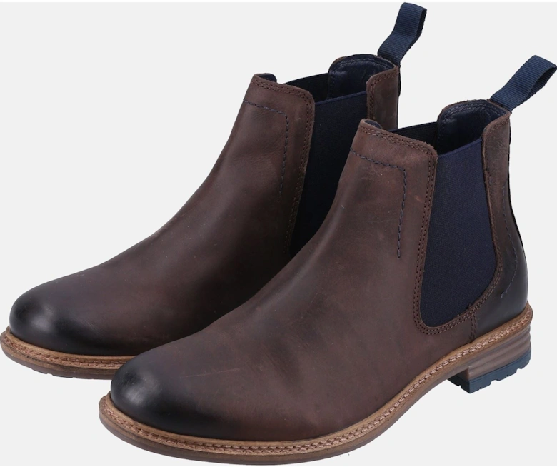 Justin Chelsea Leather Men's Brown Boots