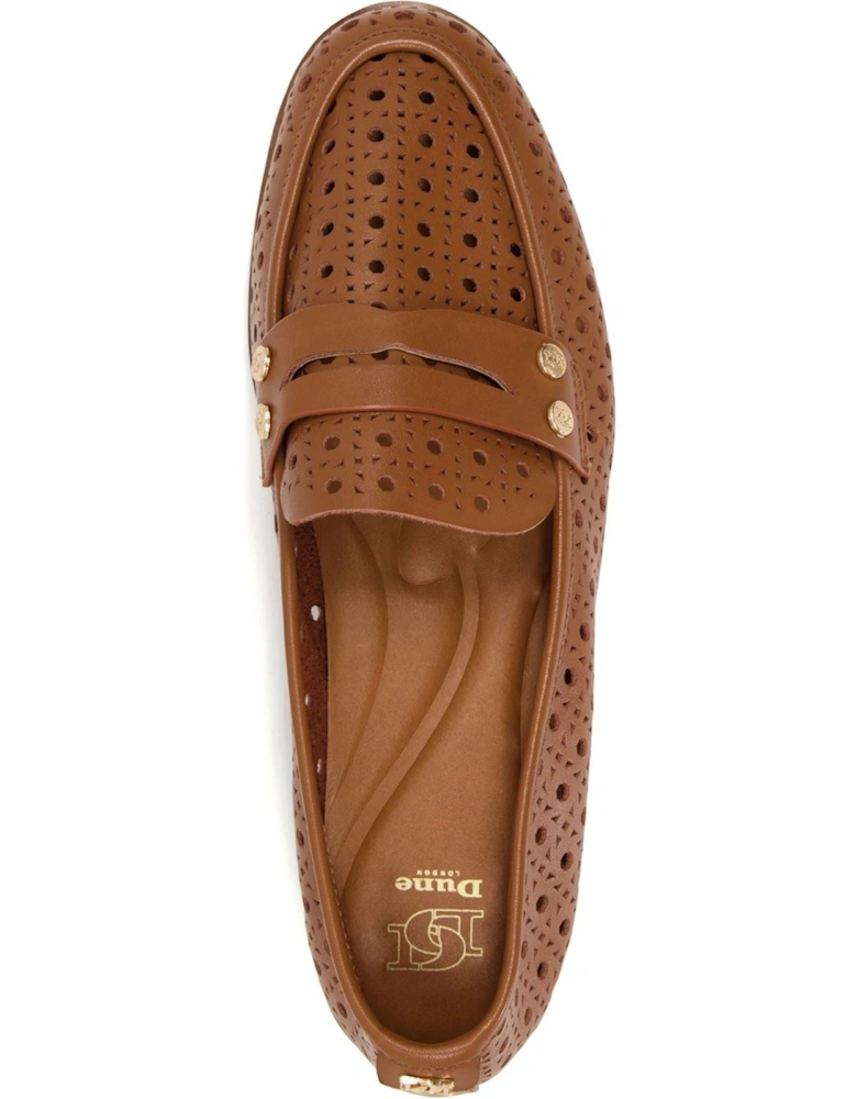 Dune model Glimmered Shoe Female in Tan