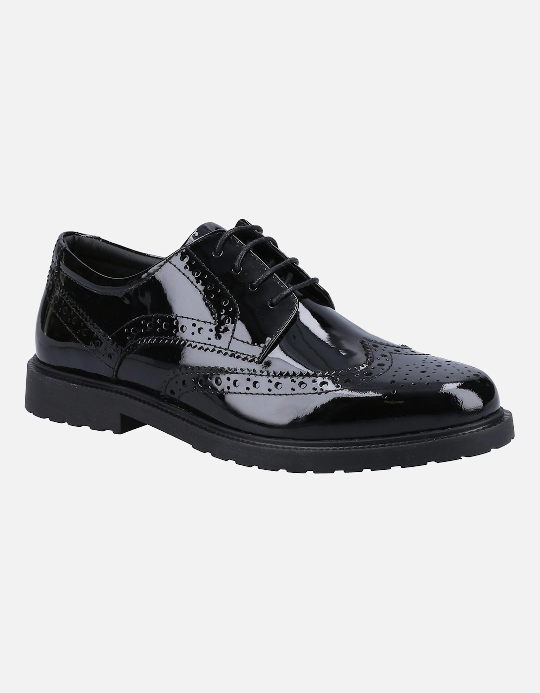 Hush Puppies Women's Hush Puppies Women's Verity Brogue in Patent Black