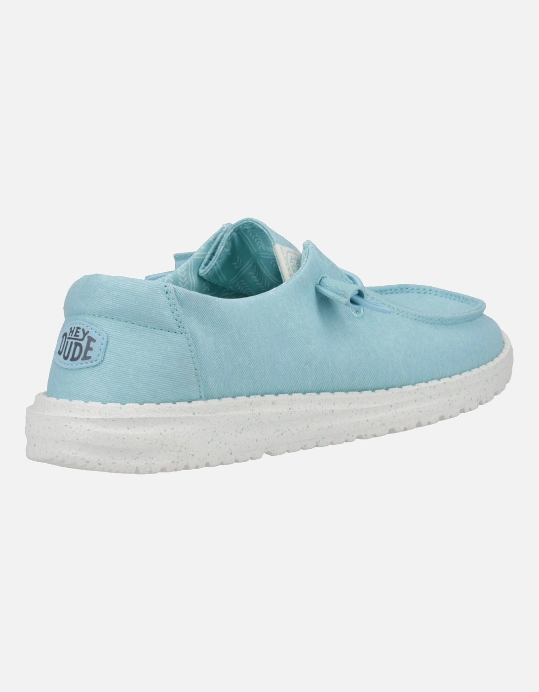 HEYDUDE model Wendy Canvas Shoe Female in Turquoise