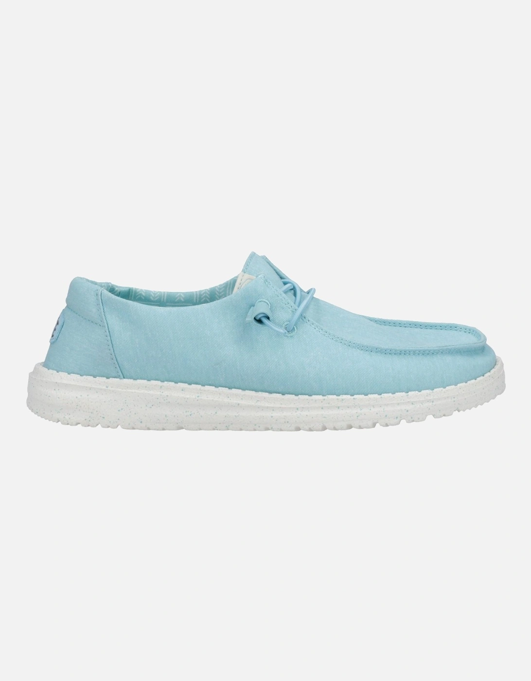 HEYDUDE model Wendy Canvas Shoe Female in Turquoise