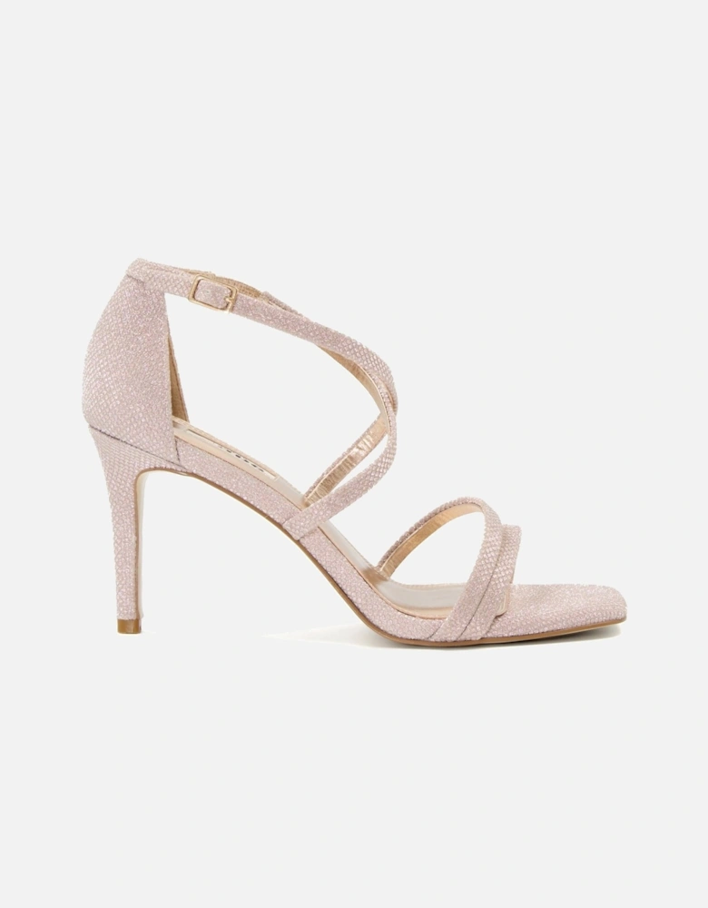 Dune Musical Synthetic Women's Rose Gold Heels