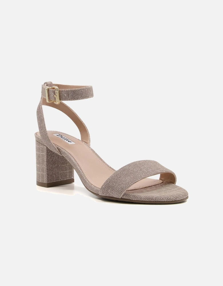 Dune Meye Synthetic Women's Rose Gold Heels