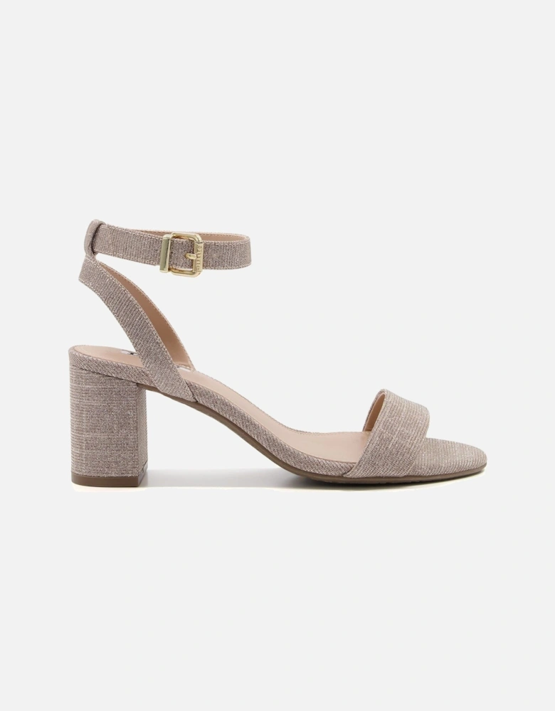 Dune Meye Synthetic Women's Rose Gold Heels