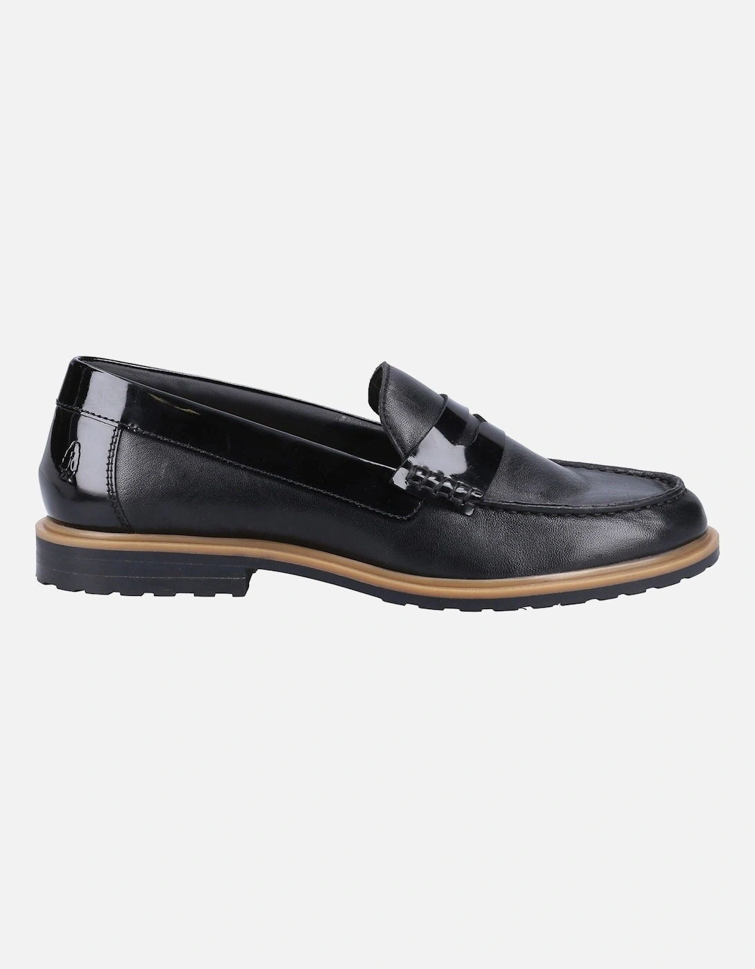 Verity Slip On Leather Women's Black Loafers