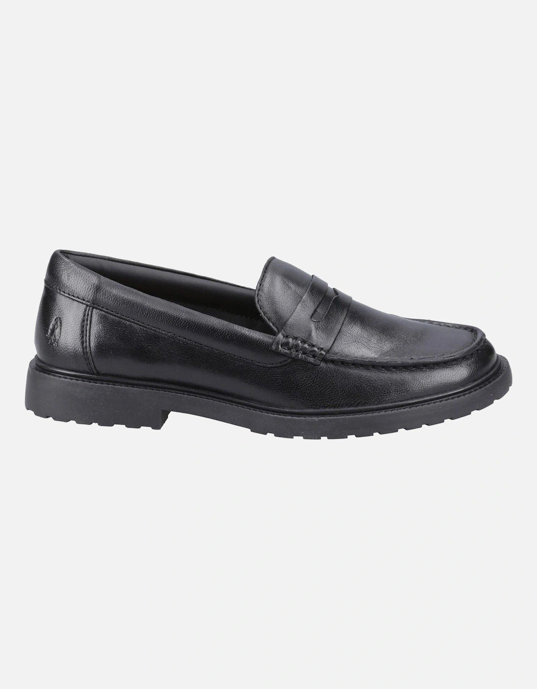 Verity Slip On Leather Women's Black Loafers