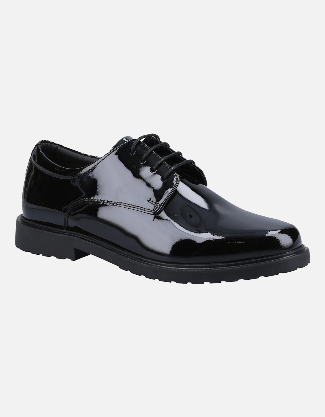 Hush Puppies Women's Black Verity Slip On Leather Patent Brogues Shoes Uk Size 7 - Image 4