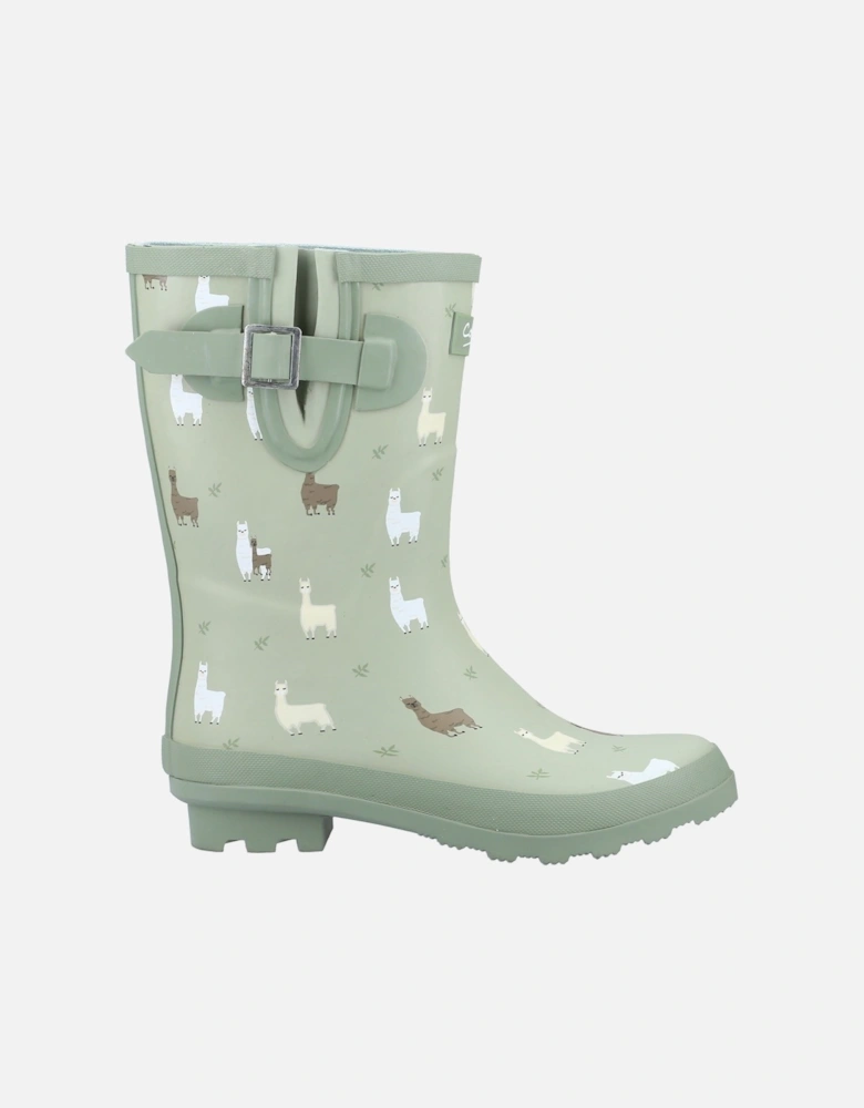 Farmyard Mid Rubber Alpaca Wellington Boots