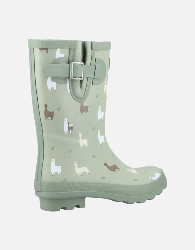 Farmyard Mid Rubber Alpaca Wellington Boots