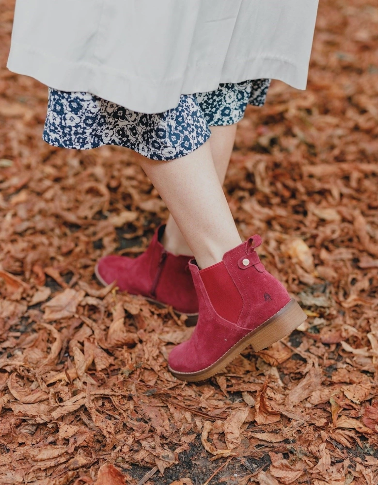 Maddy Suede Women's Bordo Boots