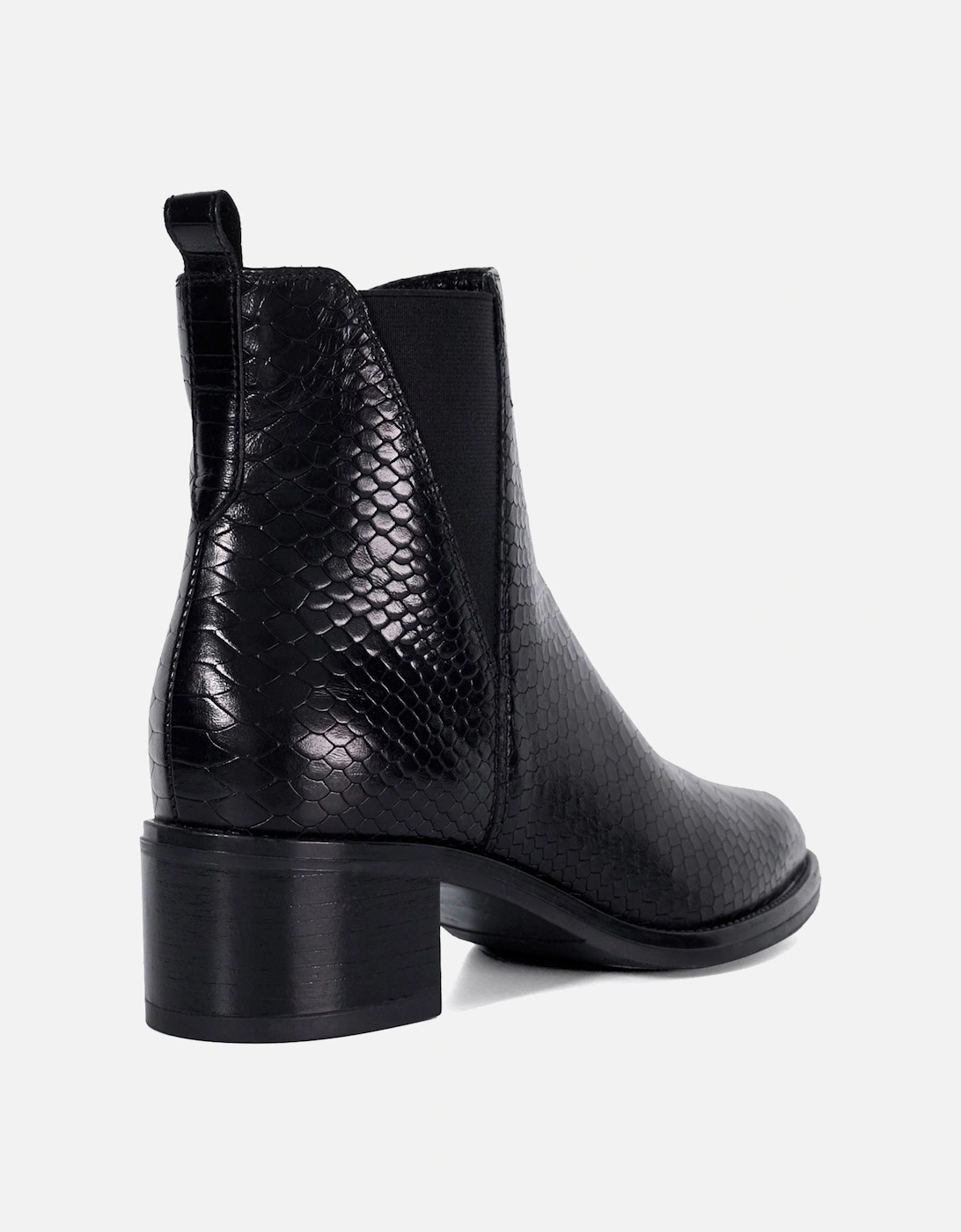 Dune model Pouring Ankle Boot Female in Black