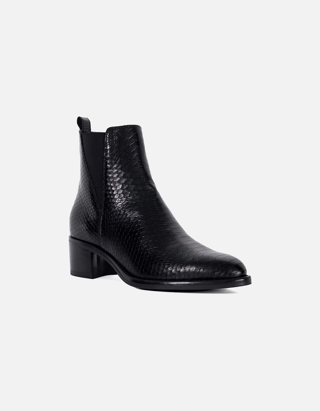 Dune model Pouring Ankle Boot Female in Black, 6 of 5