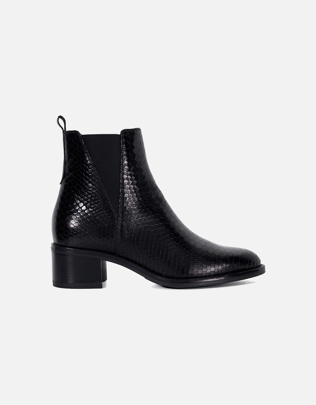 Dune model Pouring Ankle Boot Female in Black