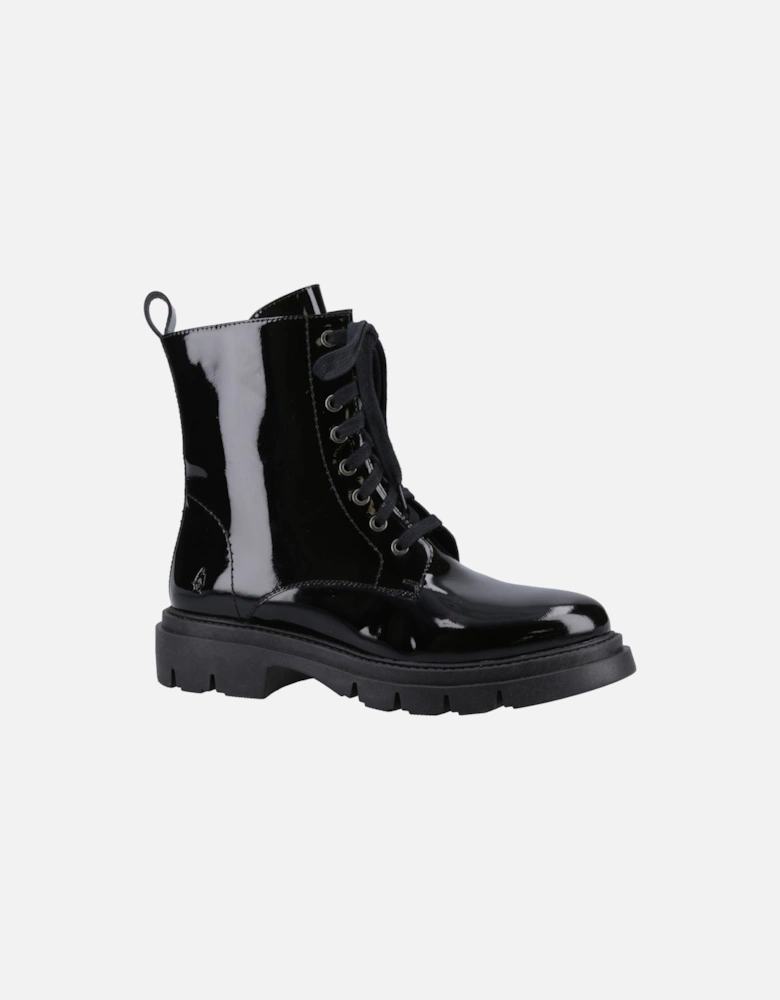 Rhea Leather Women's Black Boots