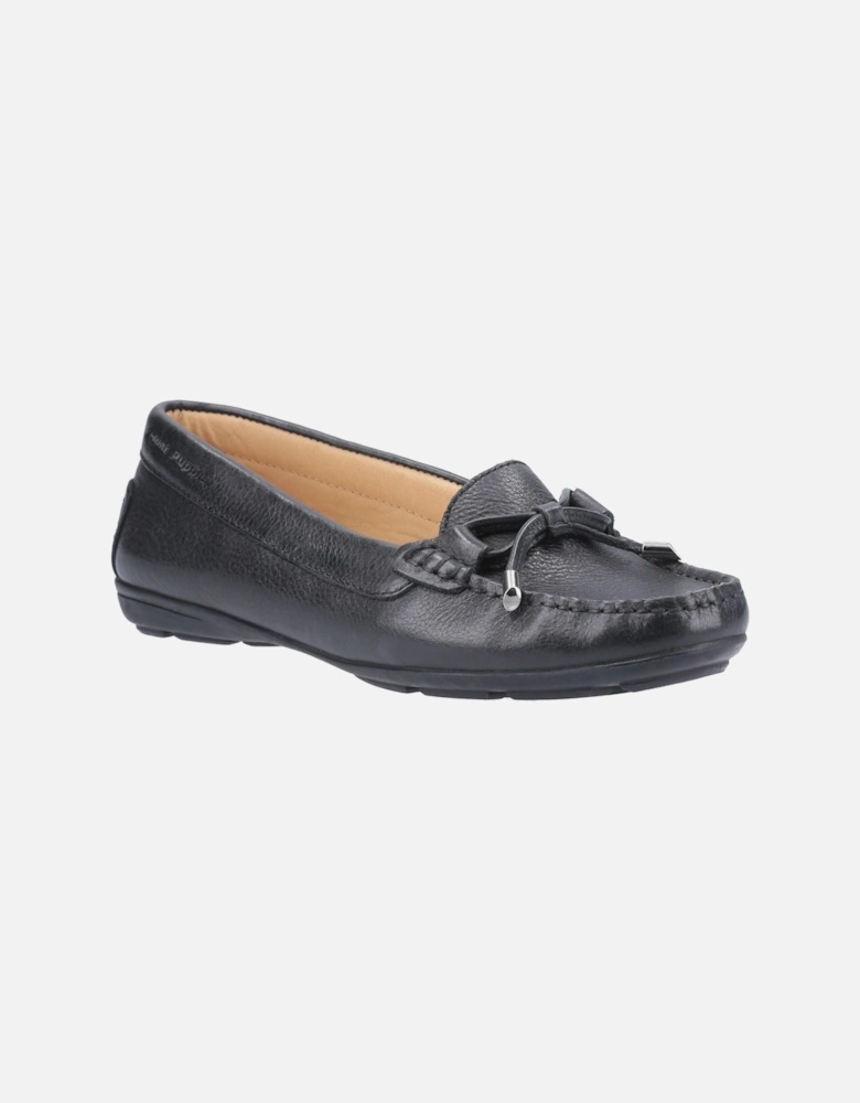 Maggie Leather Women's Black Loafers