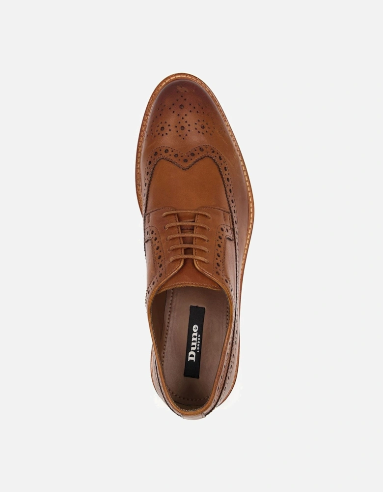 Dune Superior Suede Men's Brown Brogues Shoes