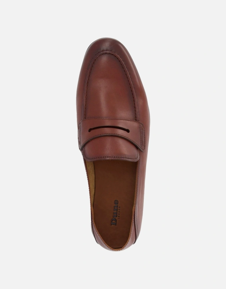 Dune Sync Leather Men's Tan Loafers