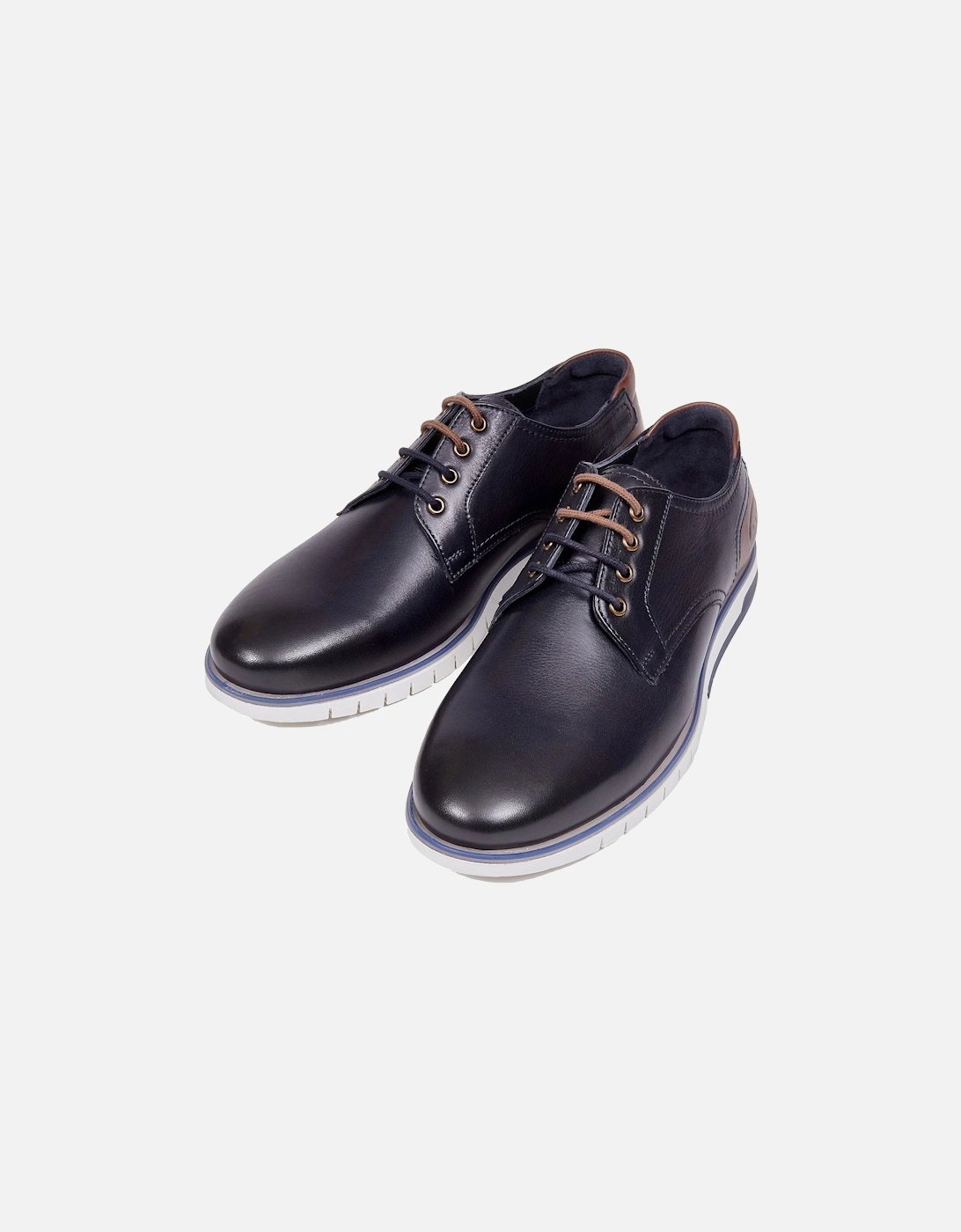 Cillian Leather Men's Navy Lace-Up Shoes