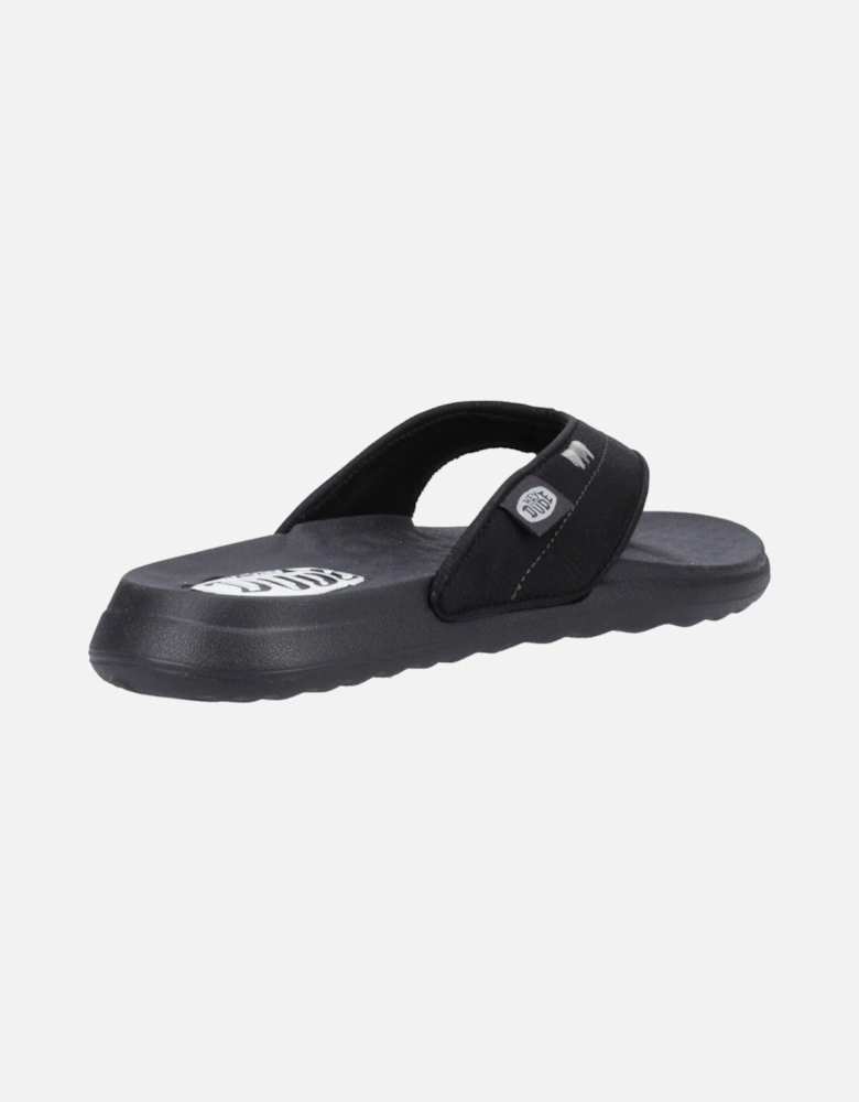 HEYDUDE Christi Flip Classic Polyurethane Women's Black Sandals