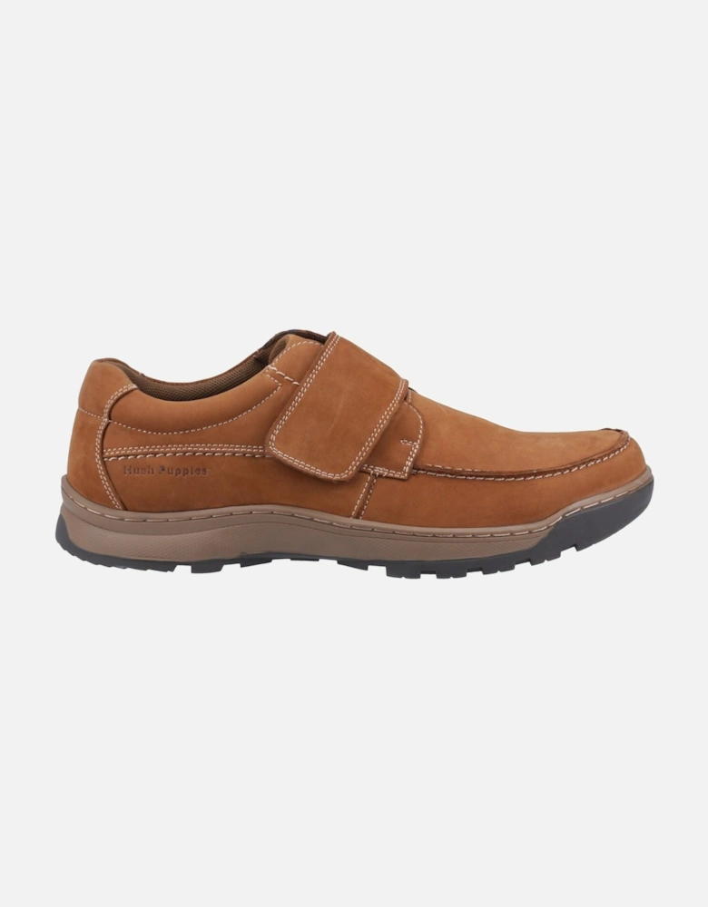 model Casper Touch Fastening Shoes Male in Tan Nubuck