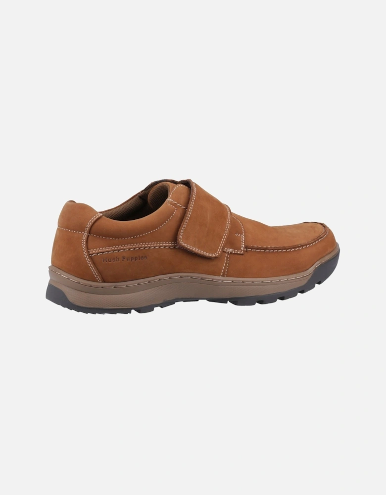 model Casper Touch Fastening Shoes Male in Tan Nubuck