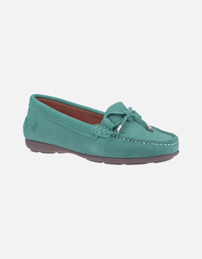 Maggie Leather Women's Sky Blue Loafers