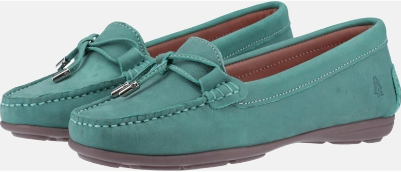 Maggie Leather Women's Sky Blue Loafers