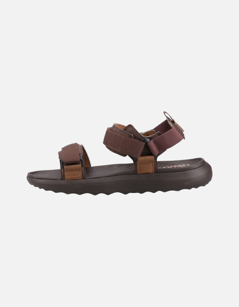 HEYDUDE model Carson Sandal Male in Brown/Brown