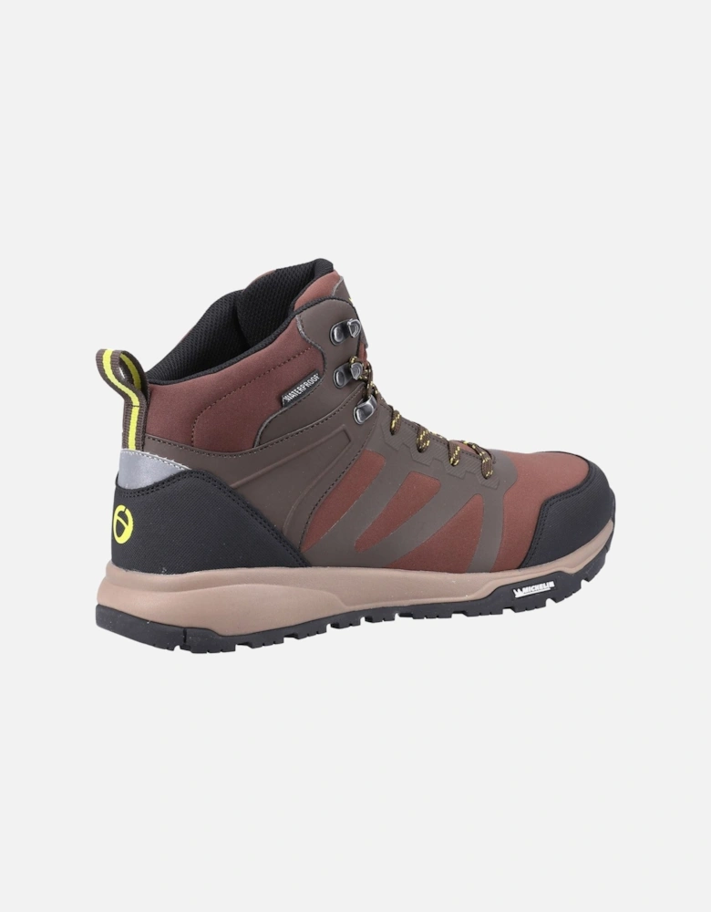 Kingham Mid Recycled Plastic+Synthetic Pu Men's Brown Hiking Boots