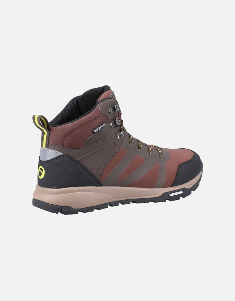 Kingham Mid Recycled Plastic+Synthetic Pu Men's Brown Hiking Boots