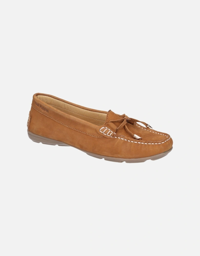 Maggie Leather Women's Tan Loafers