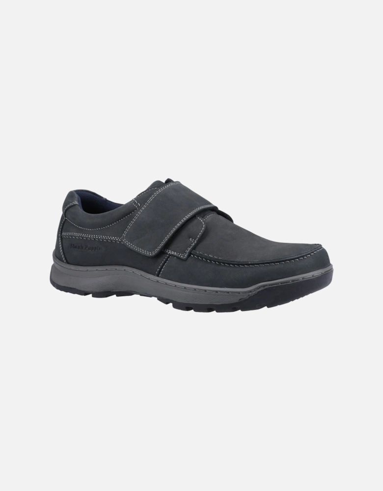 model Casper Touch Fastening Shoes Male in Navy Nubuck