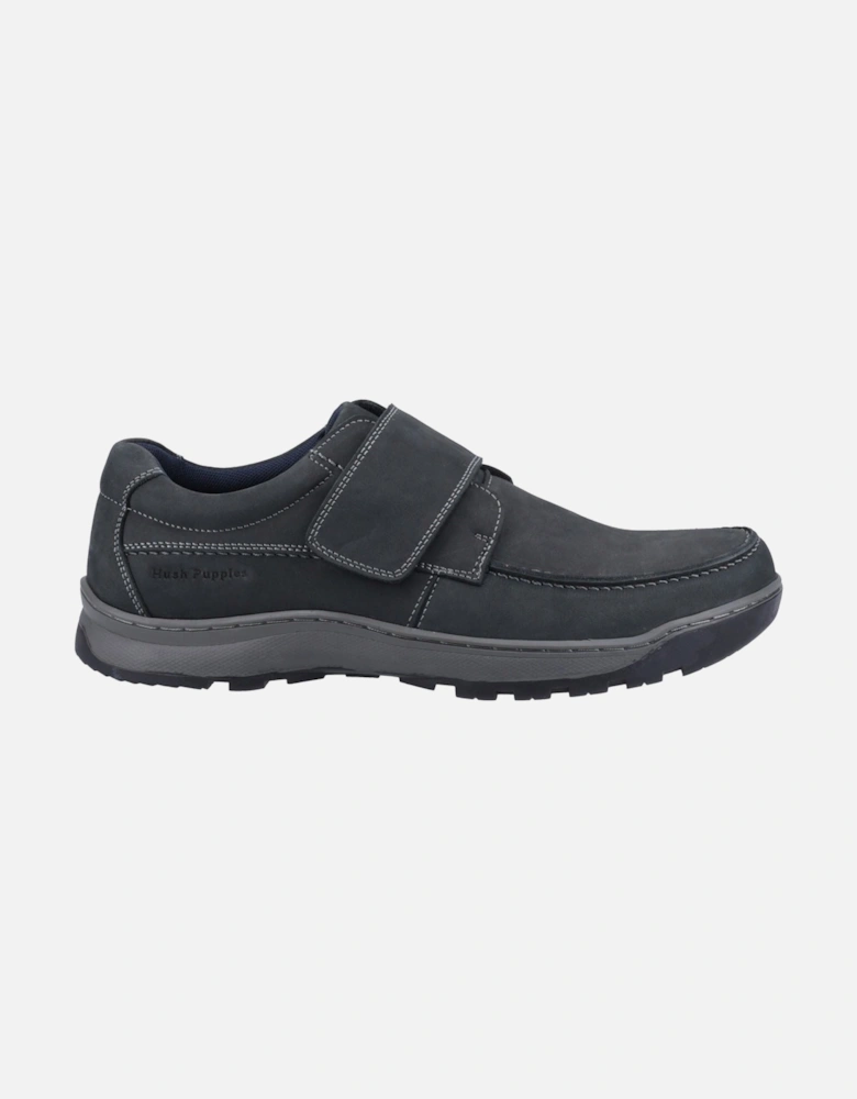 model Casper Touch Fastening Shoes Male in Navy Nubuck