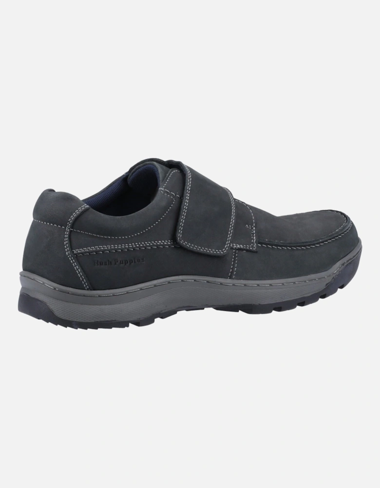 model Casper Touch Fastening Shoes Male in Navy Nubuck