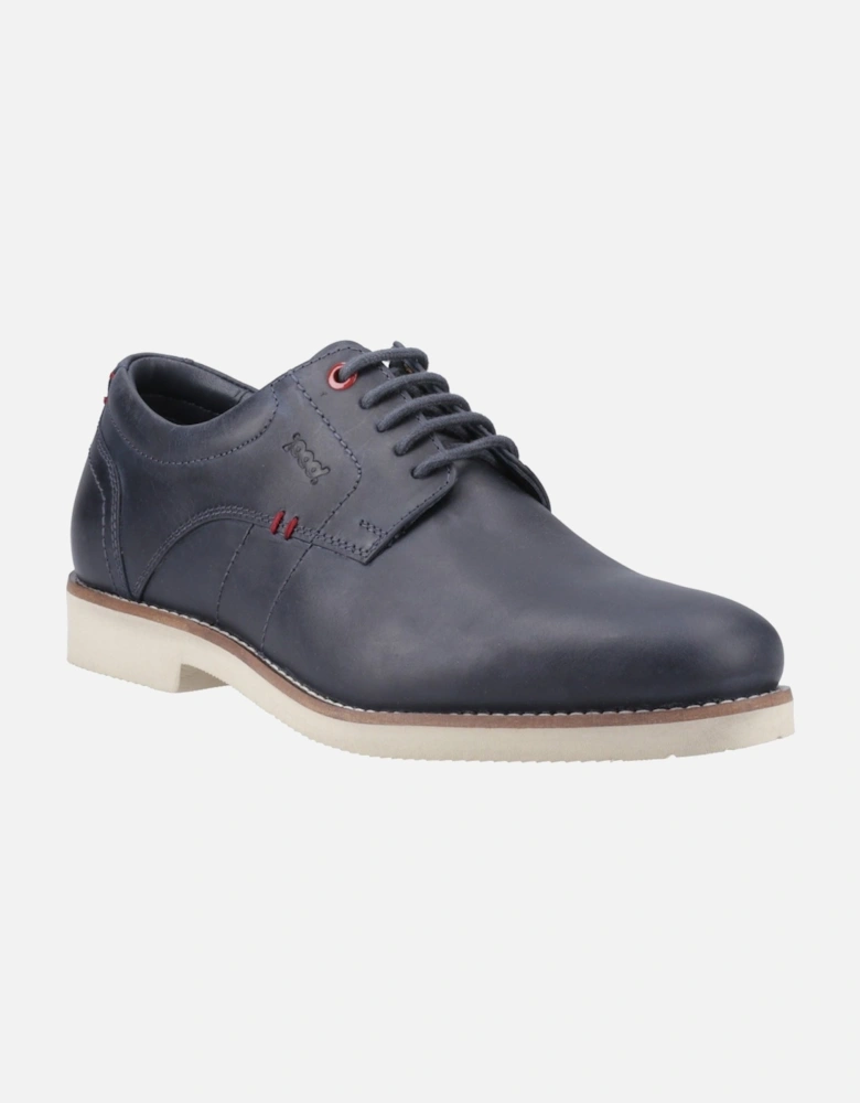 Hampton Leather Men's Navy Lace-Up Shoes