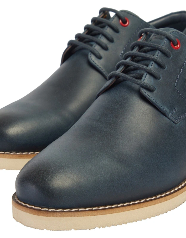 Hampton Leather Men's Navy Lace-Up Shoes