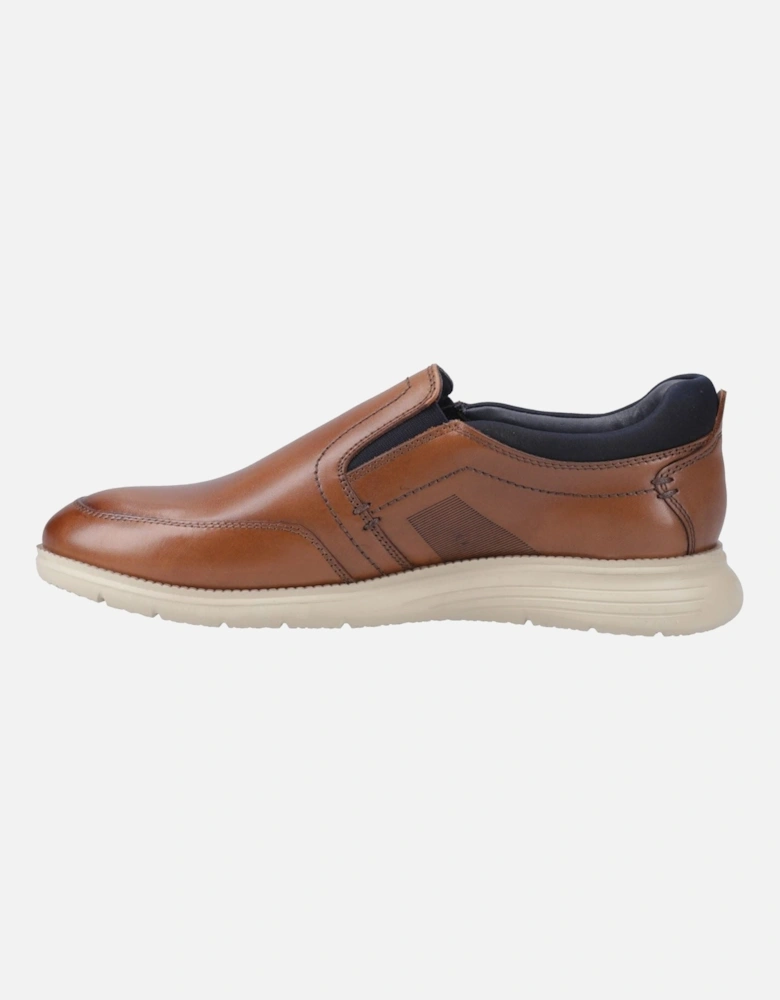 Holden Leather/Textile Men's Cognac Trainers