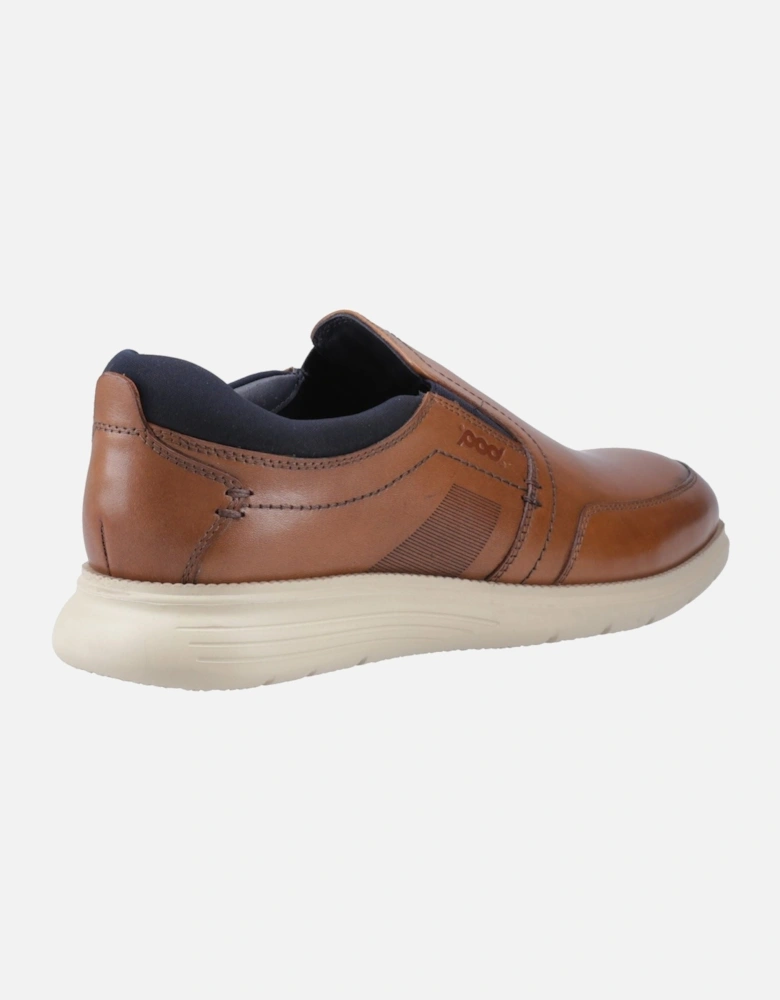 Holden Leather/Textile Men's Cognac Trainers