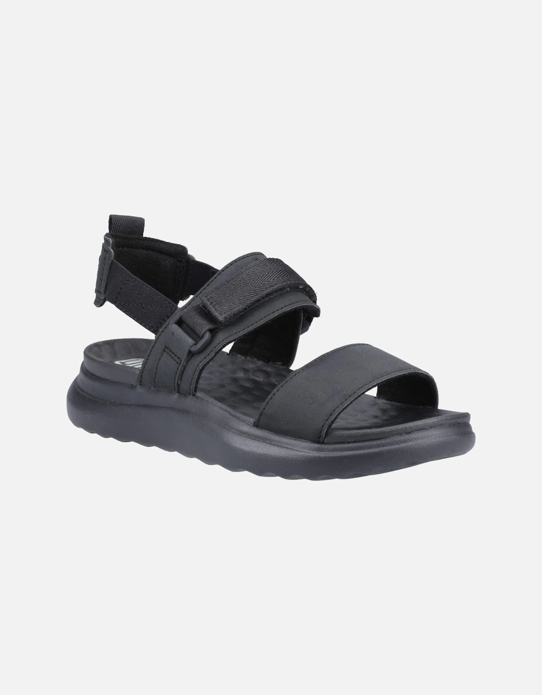 HEYDUDE model Collins Mono Sport Sandal Female in Black/Black, 10 of 9