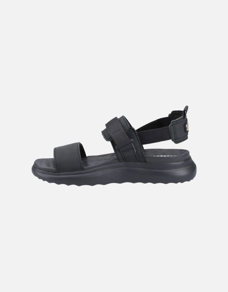 HEYDUDE model Collins Mono Sport Sandal Female in Black/Black