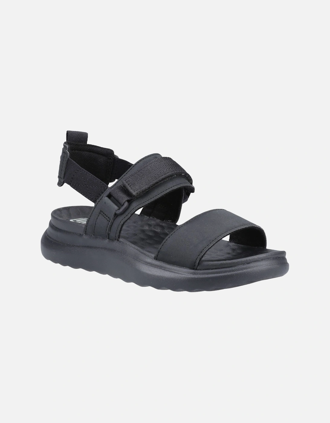 HEYDUDE model Collins Mono Sport Sandal Female in Black/Black